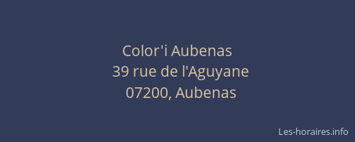 Color'i Aubenas