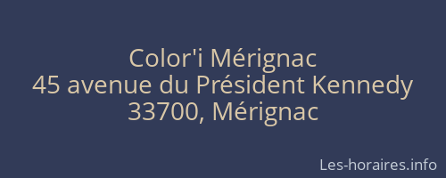 Color'i Mérignac