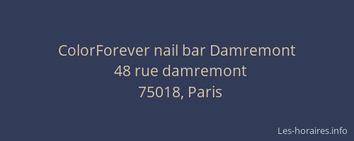 ColorForever nail bar Damremont