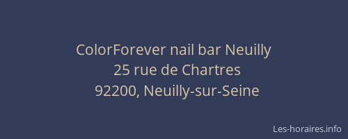 ColorForever nail bar Neuilly