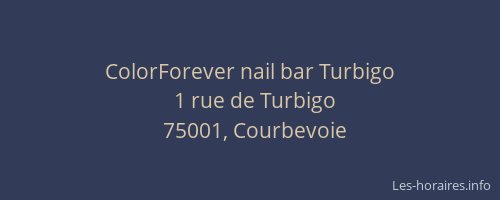 ColorForever nail bar Turbigo