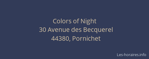 Colors of Night