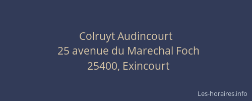 Colruyt Audincourt
