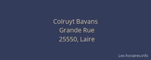 Colruyt Bavans