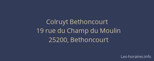 Colruyt Bethoncourt