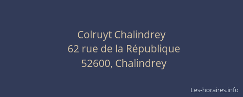 Colruyt Chalindrey