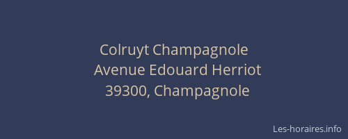 Colruyt Champagnole