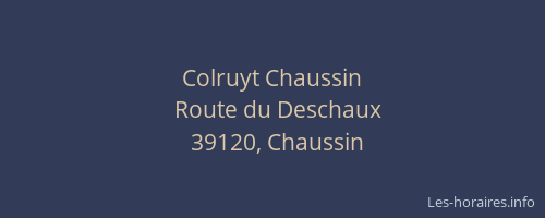 Colruyt Chaussin