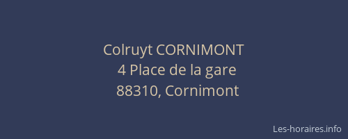 Colruyt CORNIMONT