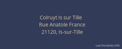 Colruyt Is sur Tille