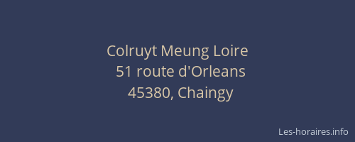 Colruyt Meung Loire