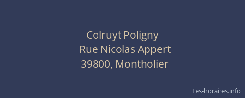 Colruyt Poligny