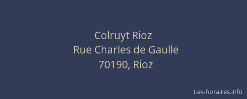 Colruyt Rioz