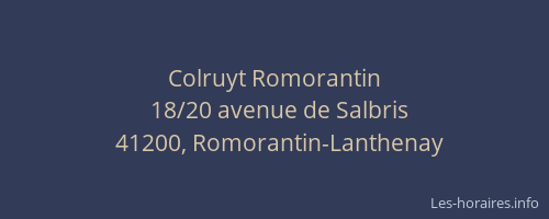 Colruyt Romorantin