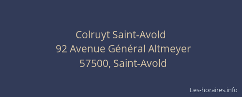 Colruyt Saint-Avold