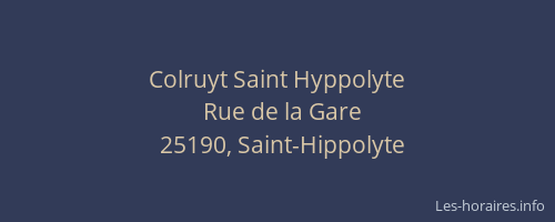 Colruyt Saint Hyppolyte