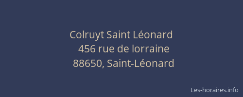 Colruyt Saint L&eacute;onard