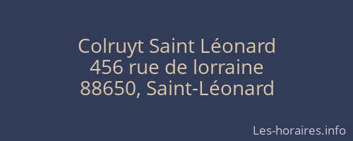 Colruyt Saint Léonard