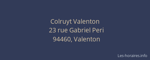 Colruyt Valenton