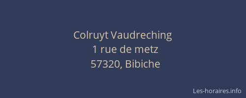 Colruyt Vaudreching