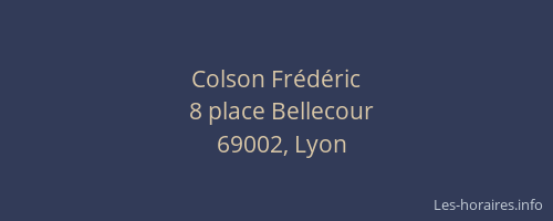 Colson Frédéric