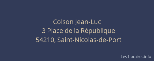 Colson Jean-Luc