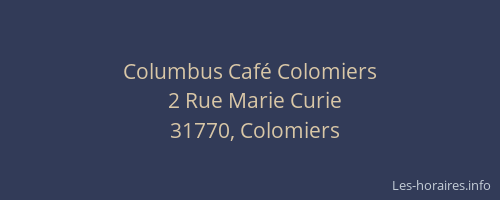 Columbus Café Colomiers