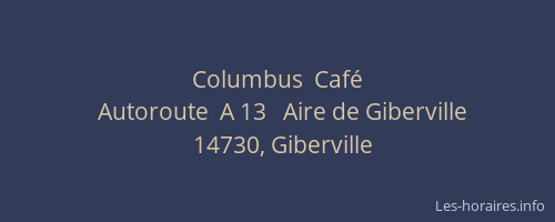 Columbus  Café