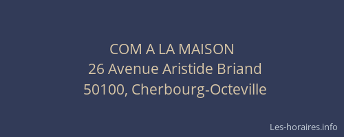 COM A LA MAISON