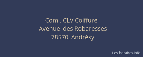 Com . CLV Coiffure