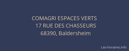 COMAGRI ESPACES VERTS