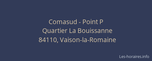 Comasud - Point P