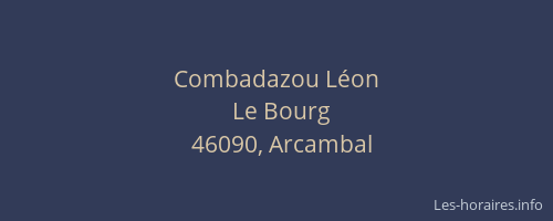 Combadazou L&eacute;on