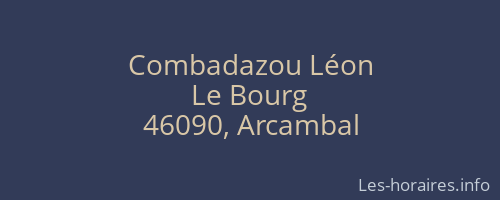 Combadazou Léon