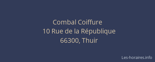 Combal Coiffure