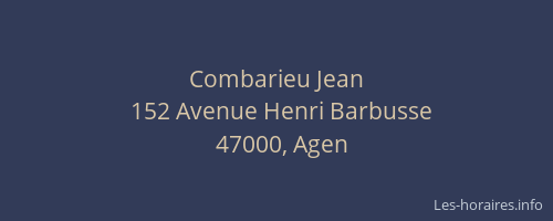 Combarieu Jean