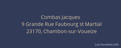 Combas Jacques