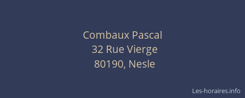 Combaux Pascal