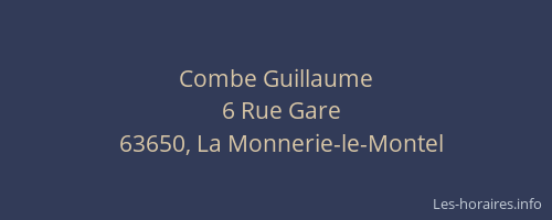 Combe Guillaume