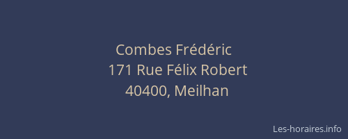 Combes Fr&eacute;d&eacute;ric