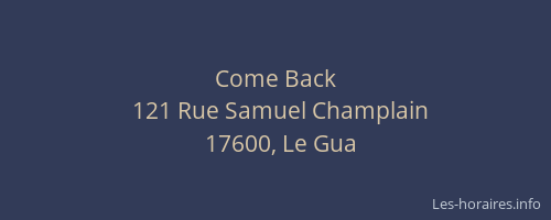 Come Back