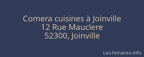 Comera cuisines à Joinville