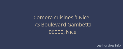 Comera cuisines à Nice