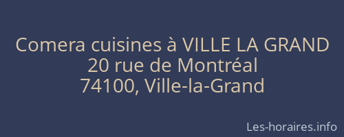 Comera cuisines à VILLE LA GRAND