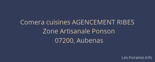 Comera cuisines AGENCEMENT RIBES