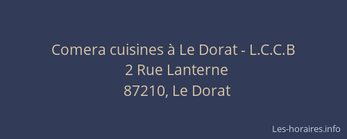 Comera cuisines &agrave; Le Dorat - L.C.C.B