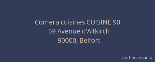 Comera cuisines CUISINE 90