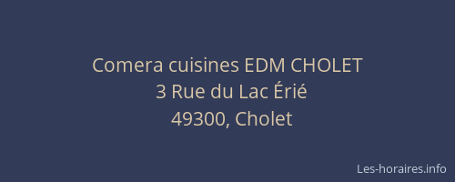 Comera cuisines EDM CHOLET