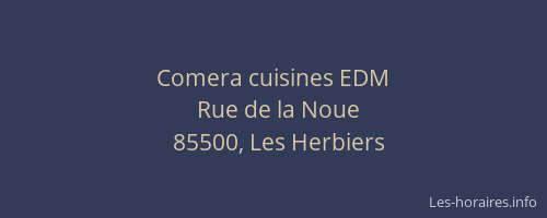 Comera cuisines EDM