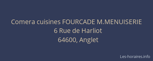 Comera cuisines FOURCADE M.MENUISERIE